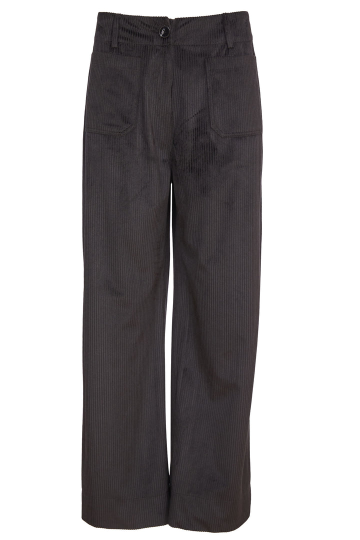 Naya NAW24-184 09 Corduroy Trousers Black - Rouge Boutique Inverness