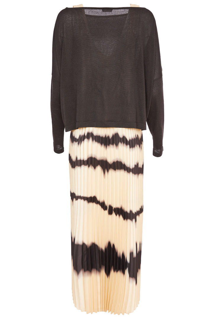 Naya NAW24-204 913 Two-Piece Dress Black Cream - Rouge Boutique Inverness