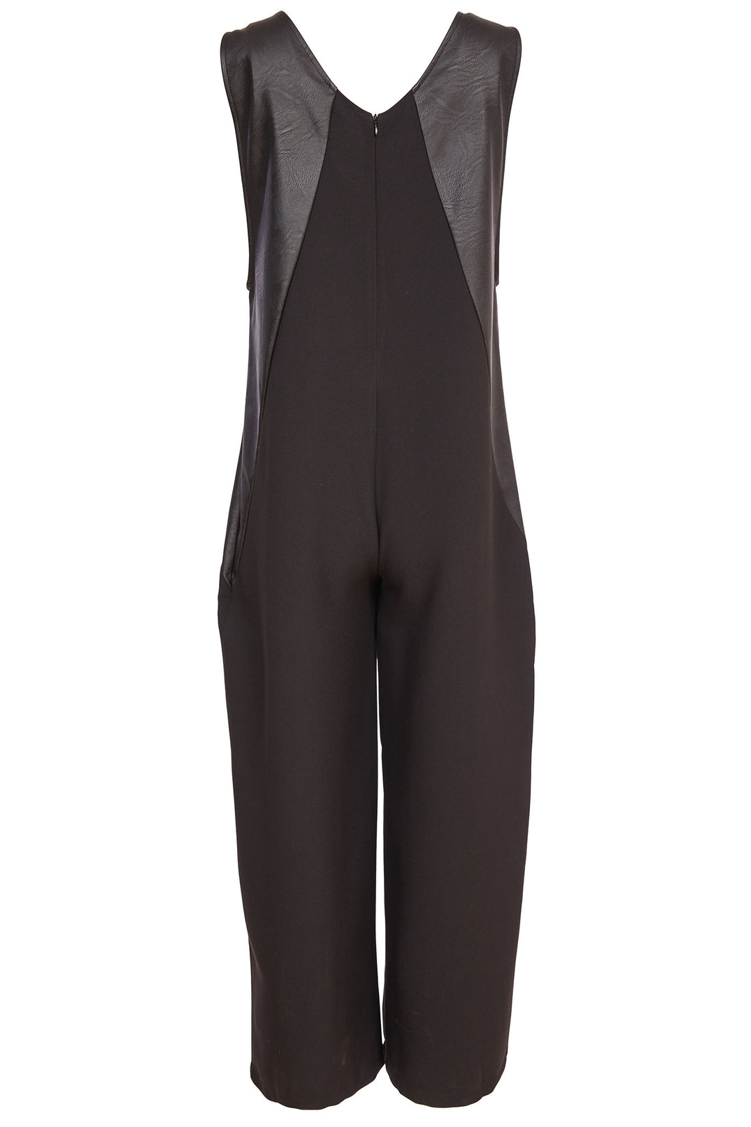 Naya NAW24-264 09 Faux Leather Jumpsuit Black - Rouge Boutique Inverness