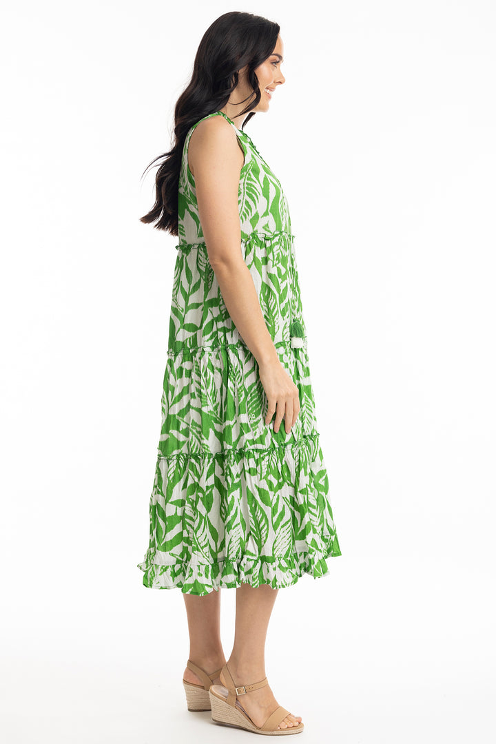 Orientique 40075 Hayman Green Boho Dress - Rouge Boutique Inverness
