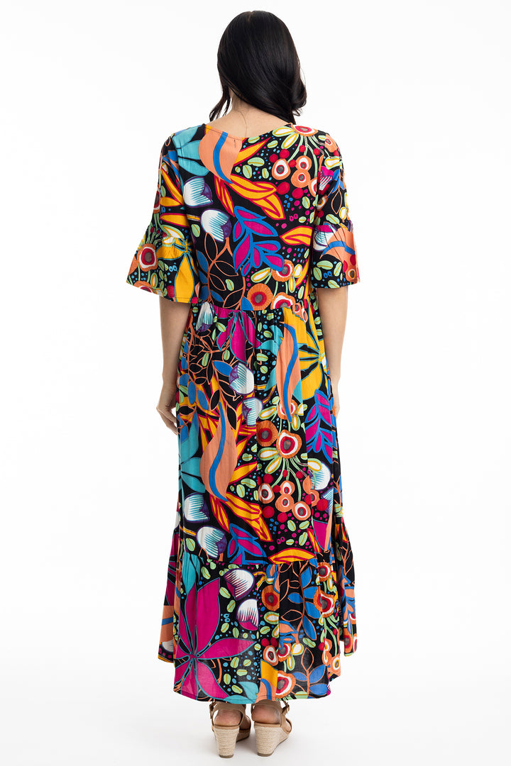 Orientique Copacabana 61679 V Neck Print Dress