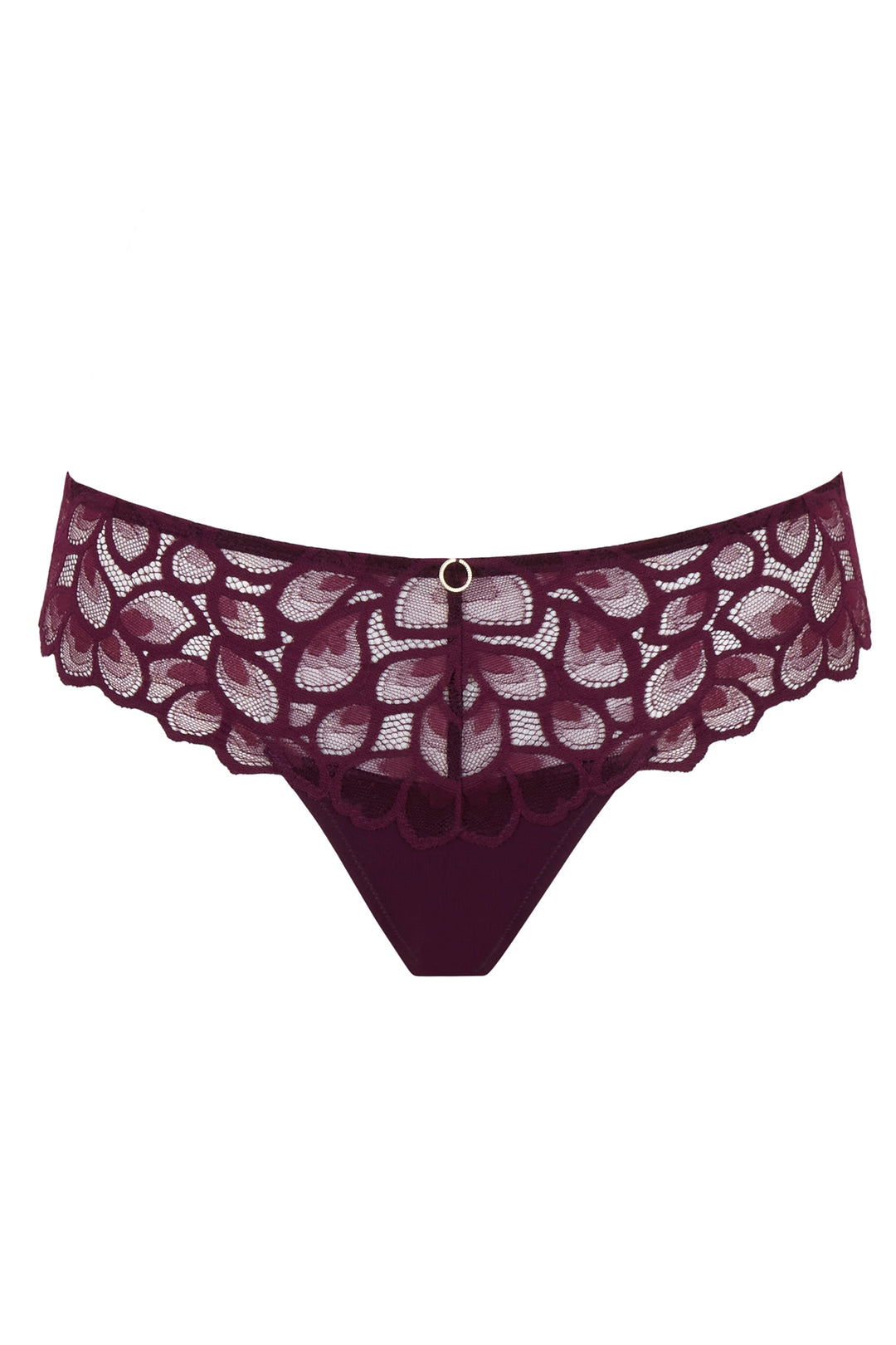 Panache Allure Plum Thong Briefs 10769