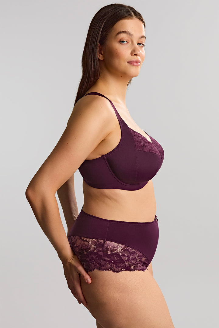 Panache Sculptresse Amara Plum Lace Full Cup Bra 11265