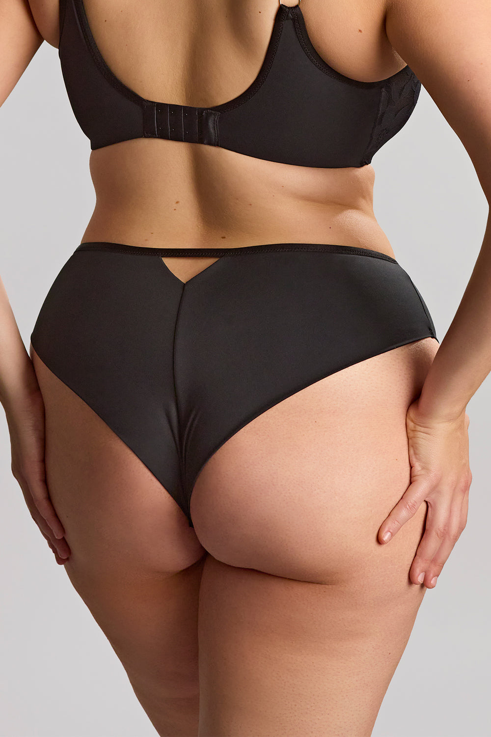 Panache Sculptresse Flora Black Brazilian Briefs 11383