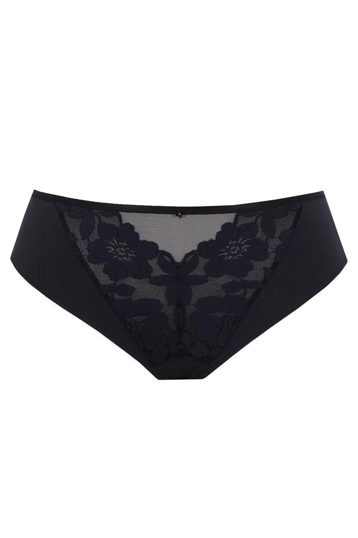 Panache Sculptresse Flora Black Brazilian Briefs 11383