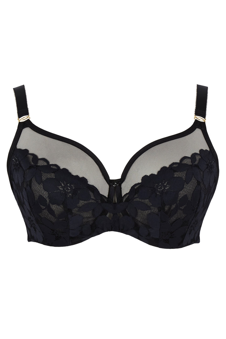 Panache Sculptresse Flora Black Full Cup Bra 11385