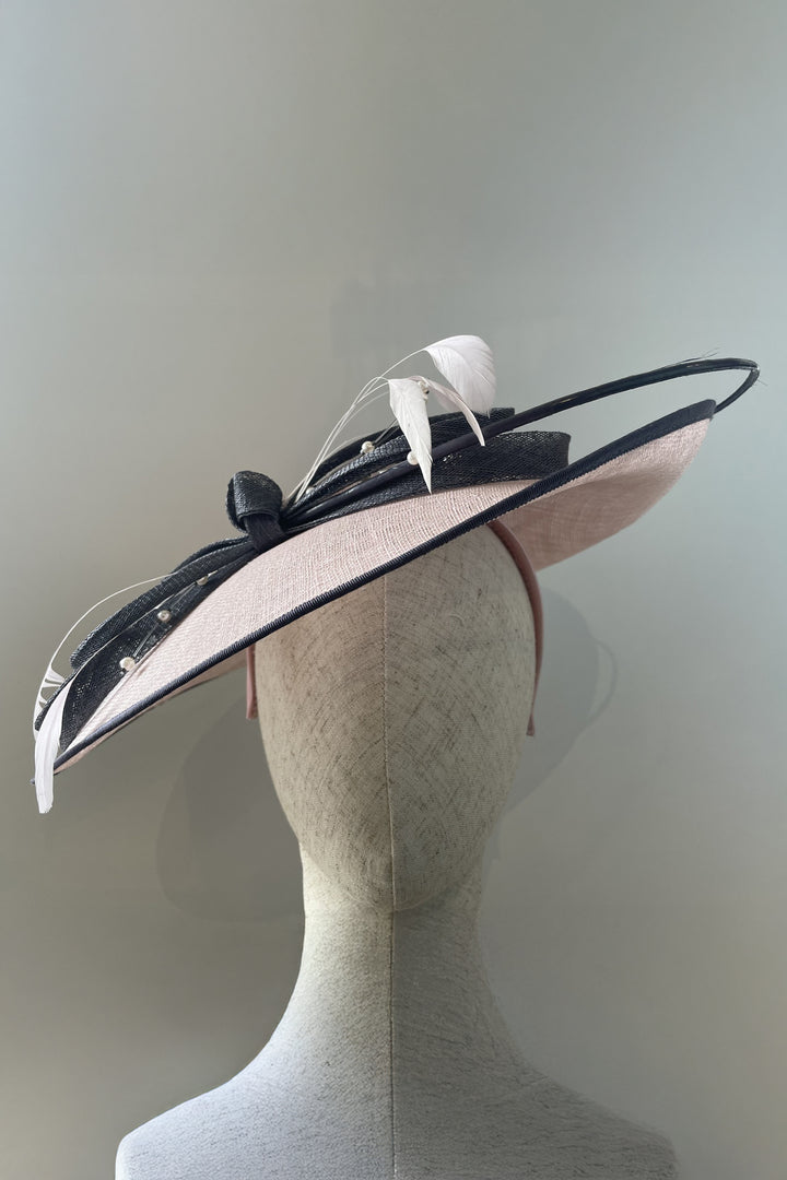 Penny Rose Pink Hat Hire Hatinator - Rouge Boutique Inverness