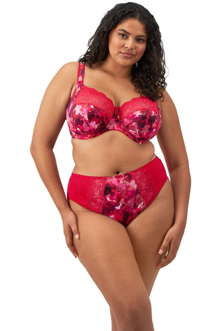 Elomi EL4118BEH Morgan Berry Crush Red Print High Leg Brief - Rouge Boutique Inverness