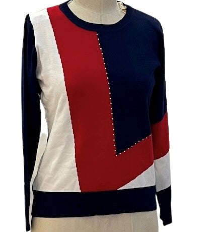 Glitz 4001 Navy Red White Jumper