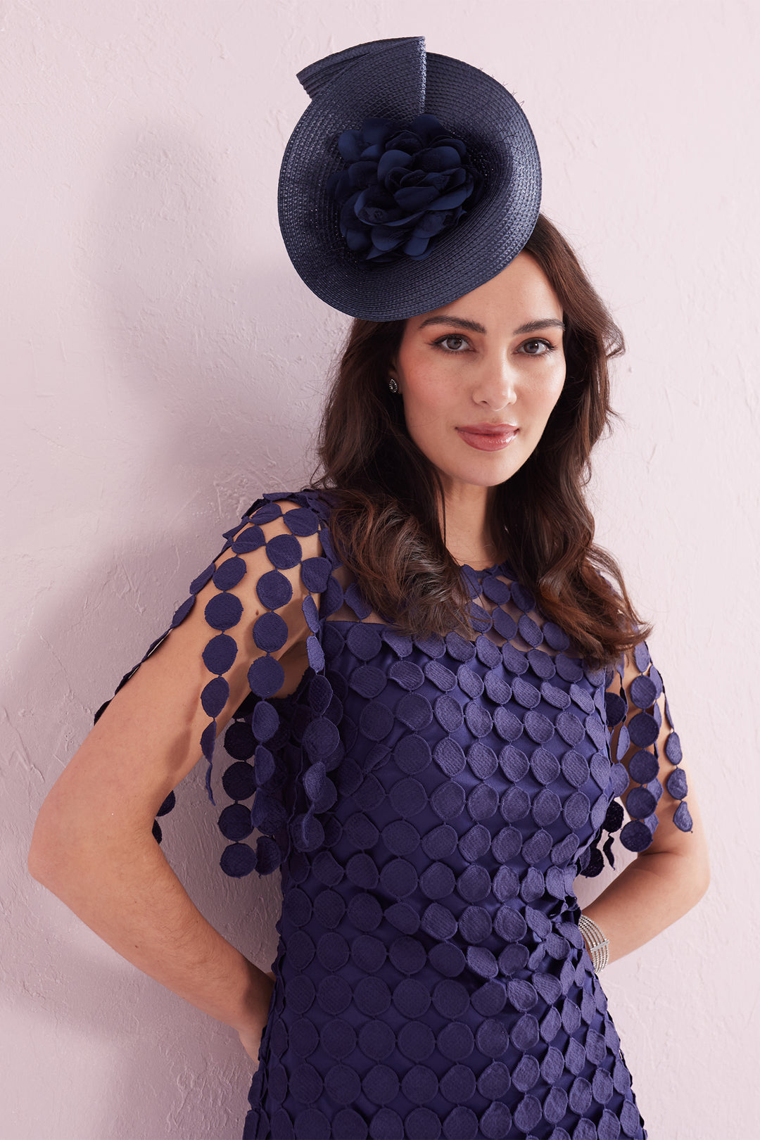 Samantha Jane Sammi Navy Fringe Occasion Dress