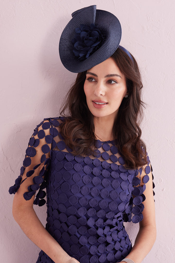 Samantha Jane Sammi Navy Fringe Occasion Dress