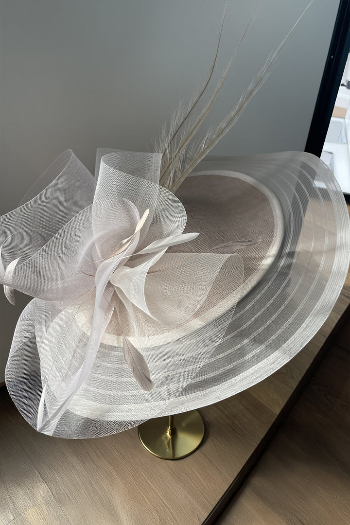 Serena Hat Hire Hatinator Beige - Rouge Boutique Inverness