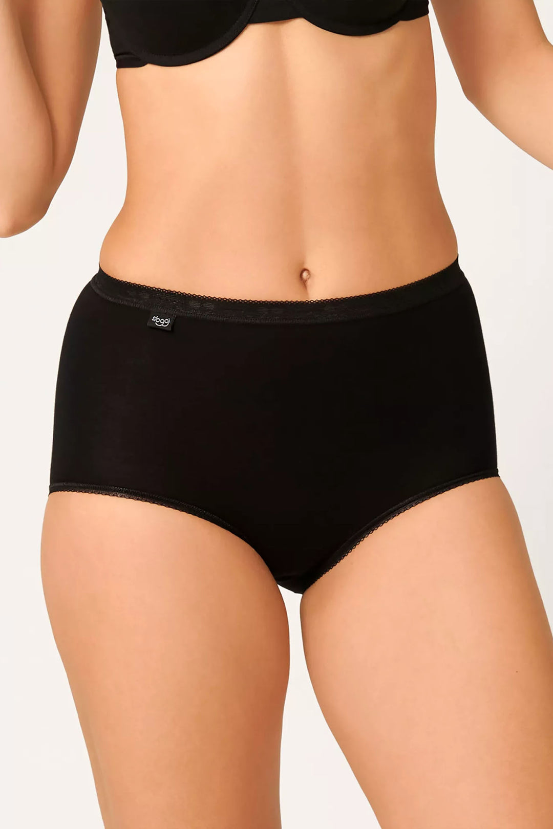 Sloggi Basic+ Maxi 4P 10028378 0004 Black Briefs - Rouge Boutique Inverness