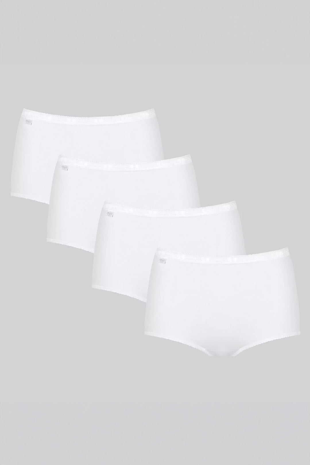 Sloggi Basic+ Maxi 4P 10028378 0004 White Briefs - Rouge Boutique Inverness