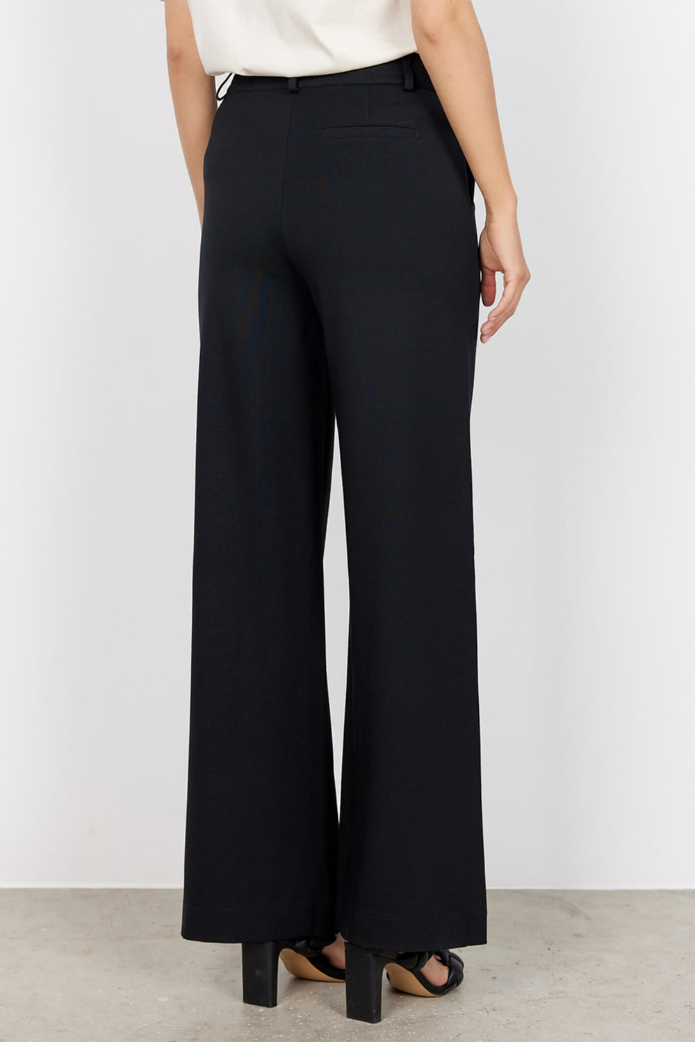 Soyaconcept 26118-20 Daniella 9999 Black Wide Leg Trousers - Rouge Boutique