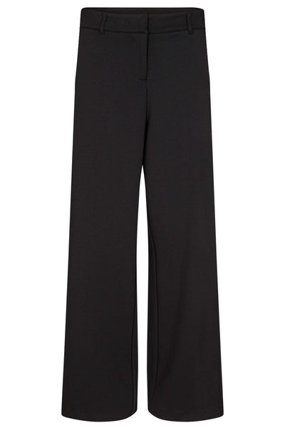 Soyaconcept 26118-20 Daniella 9999 Black Wide Leg Trousers - Rouge Boutique