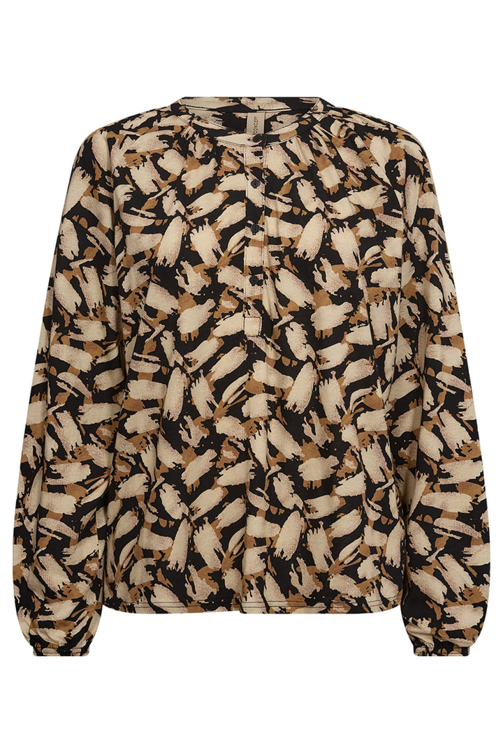 Soyaconcept 26313-20 SC-Felicity 3460C Golden Yellow Print Blouse - Rouge Boutique