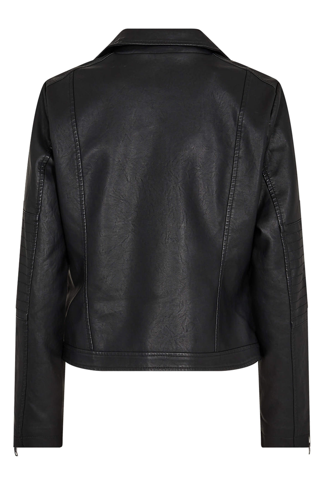 Soyaconcept 40220-20 SC-Gunilla 9999 Black Faux Leather Biker Style Jacket - Rouge Boutique