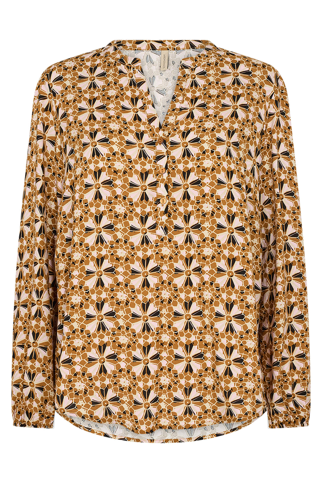 Soyaconcept 40358-20 3460C Tamra Golden Yellow Print Blouse - Rouge Boutique