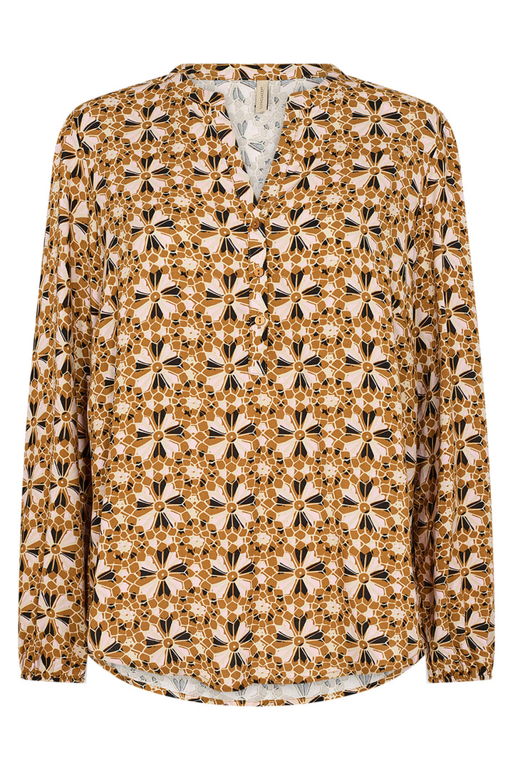 Soyaconcept 40358-20 3460C Tamra Golden Yellow Print Blouse - Rouge Boutique