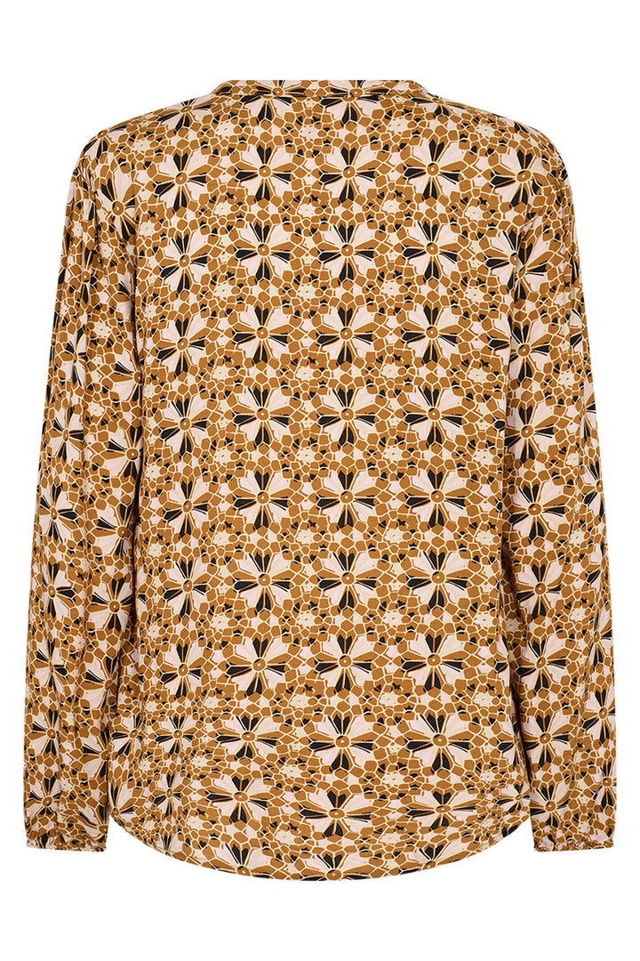 Soyaconcept 40358-20 3460C Tamra Golden Yellow Print Blouse - Rouge Boutique