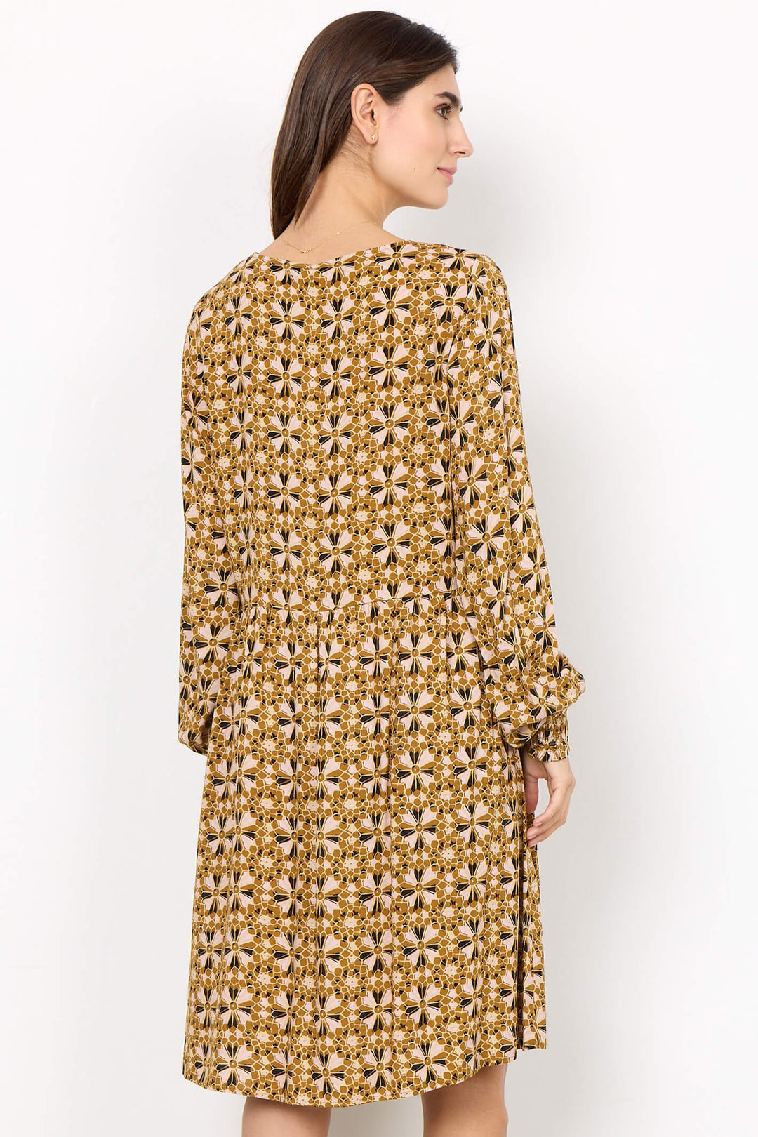 Soyaconcept 40360-20 Tamra 3460C Golden Yellow Print Dress - Rouge Boutique