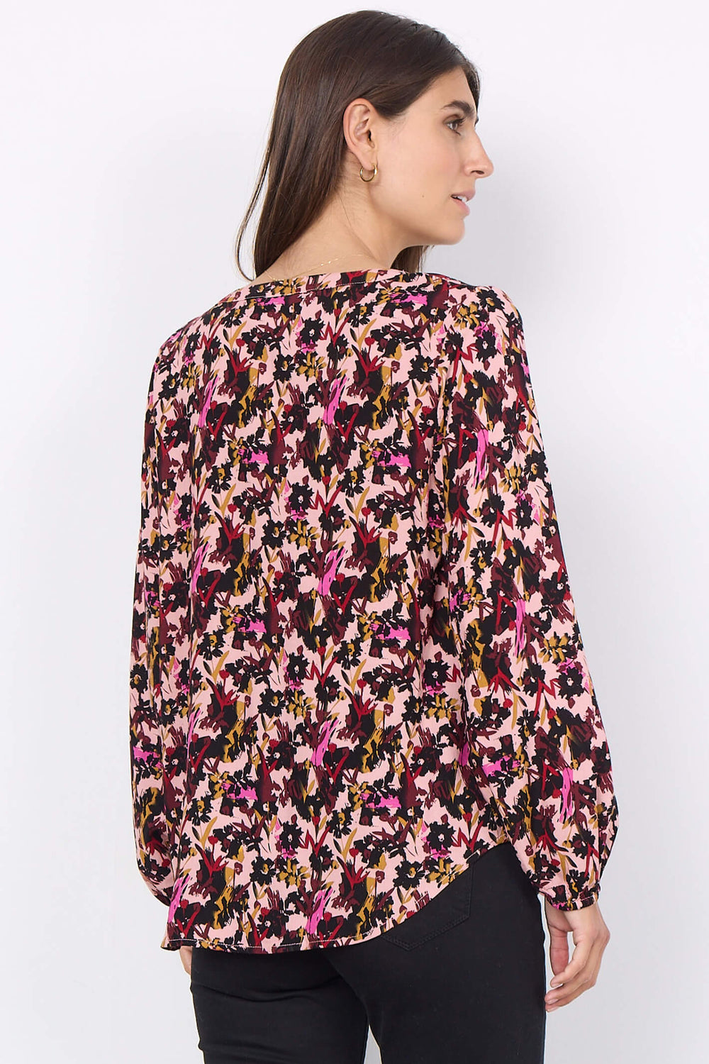 Soyaconcept 40367-20 Talena 4949C Cardinal Red Combi Print Blouse - Rouge Boutique