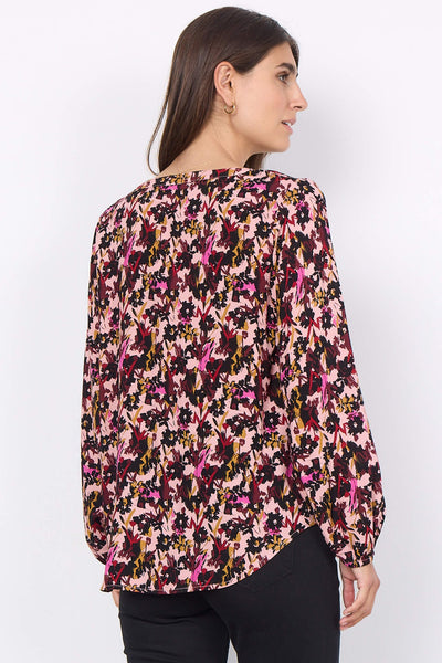 Soyaconcept 40367-20 Talena 4949C Cardinal Red Combi Print Blouse - Rouge Boutique