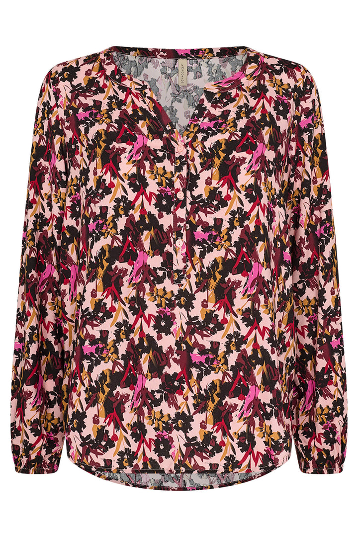 Soyaconcept 40367-20 Talena 4949C Cardinal Red Combi Print Blouse - Rouge Boutique