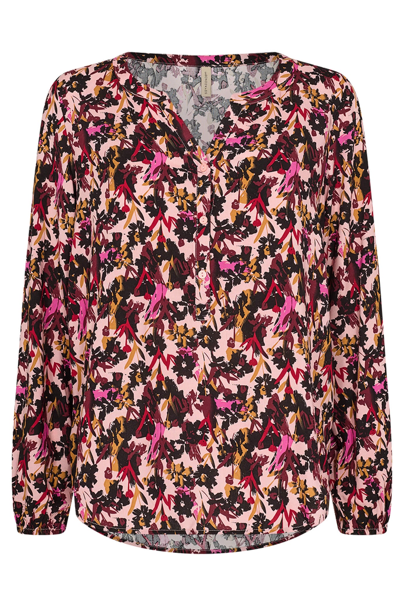 Soyaconcept 40367-20 Talena 4949C Cardinal Red Combi Print Blouse - Rouge Boutique