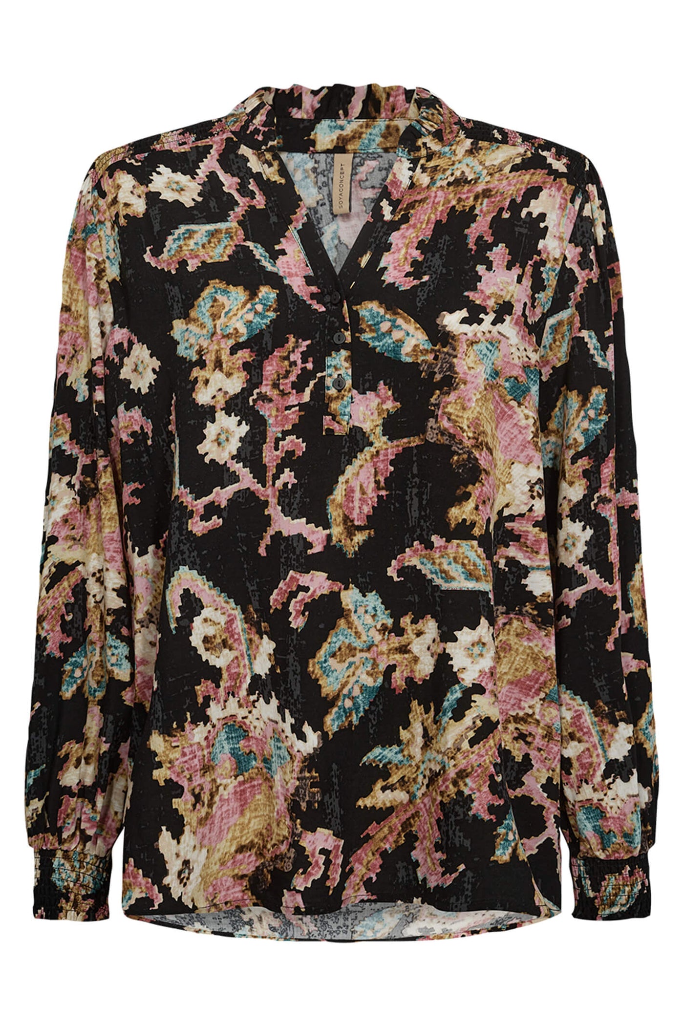 Soyaconcept 40372-20 Takari 9999C Black Combi Print Blouse - Rouge Boutique