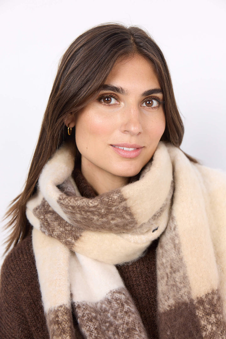 Soyaconcept 51193-1 SC-Mya 9999C Black Combi Scarf - Rouge Boutique