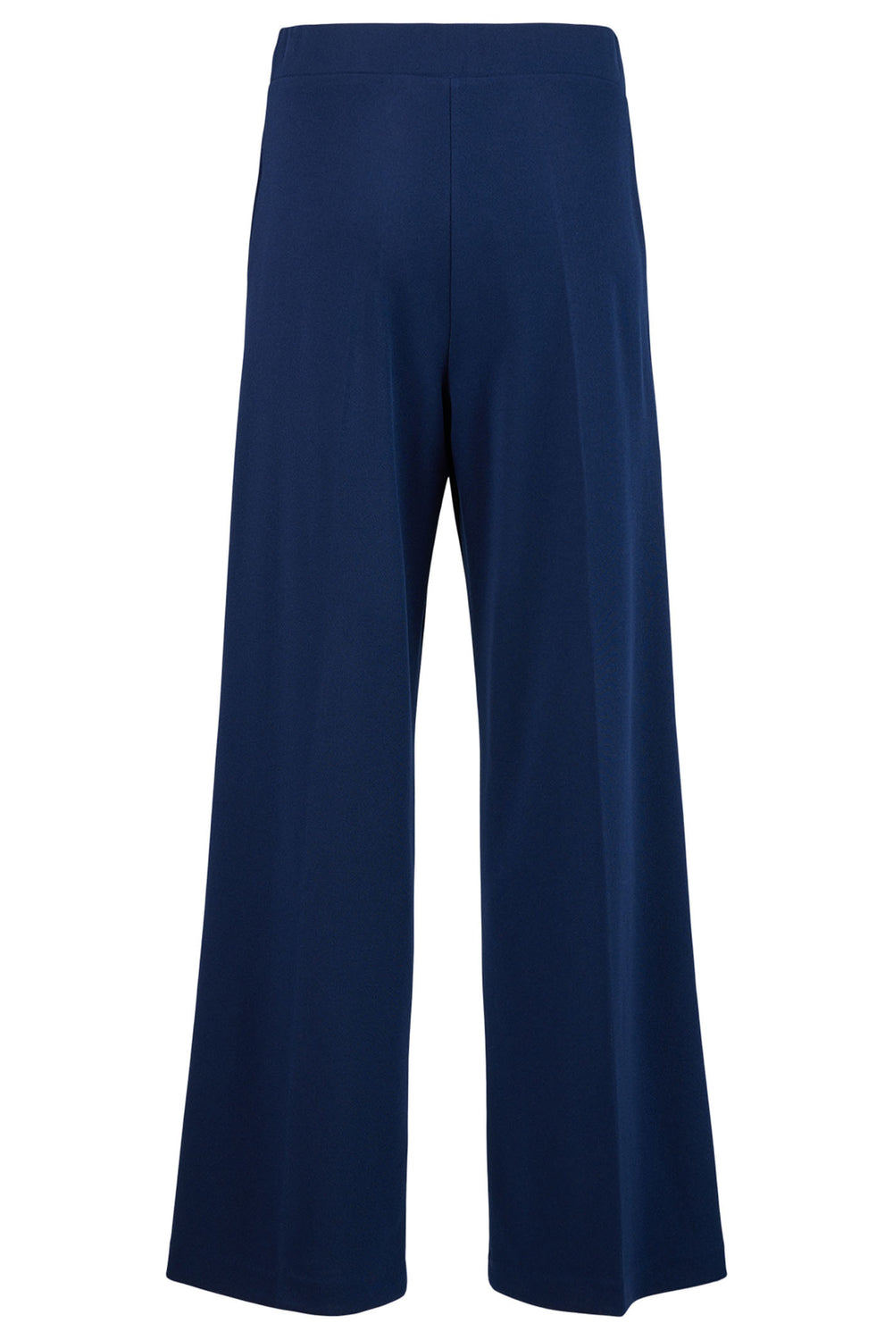 Tia 71312 7341 69 Navy Wide Leg Drawstring Waist Pull-On Trousers - Rouge Boutique Inverness