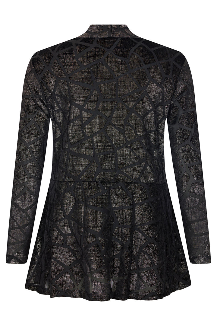 Tia 73113 Two-Piece Top & Peplum Jacket Black - Rouge Boutique Inverness