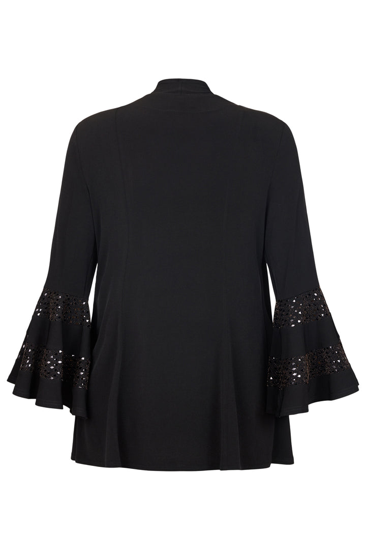 Tia 73115 Two-Piece Sequin Detail Top &amp; Jacket Black - Rouge Boutique Inverness