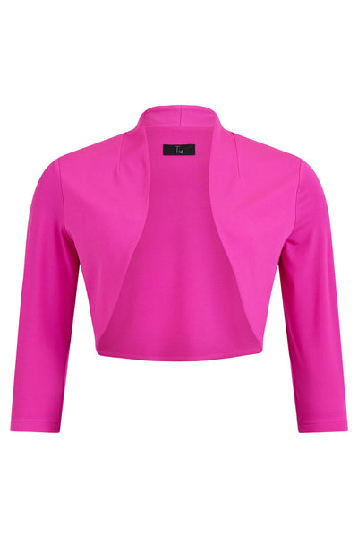 Tia 77537-7093-5509 Pink Bolero Jacket - Rouge Boutique Inverness