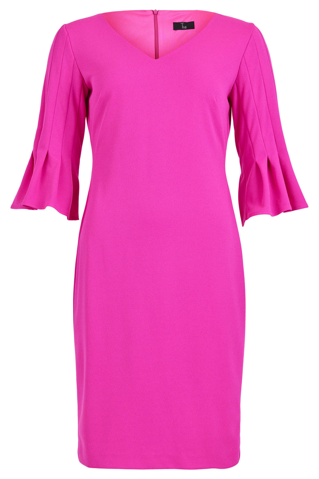 Tia 78205-7341-552 Pink Flared Sleeve Occasion Dress - Rouge Boutique Inverness