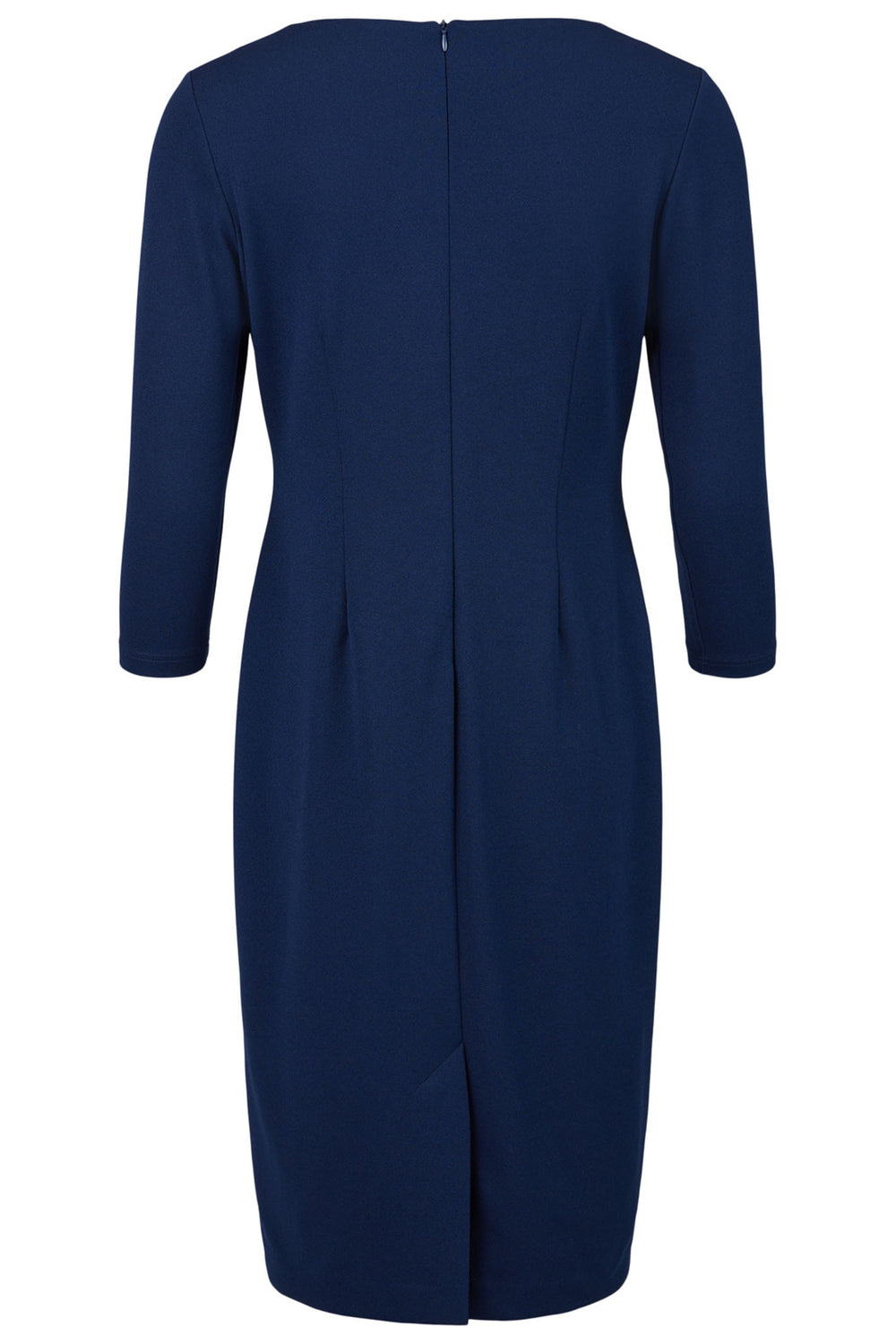 Tia 78822 7341 5569 Navy Pink Wave Wide Neck Shift Dress - Rouge Boutique Inverness