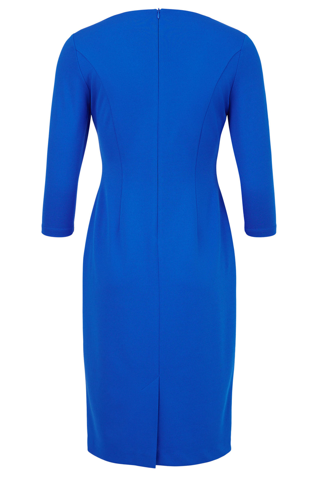 Tia 78929 Royal Blue Block Colour V-Neck Dress - Rouge Boutique Inverness