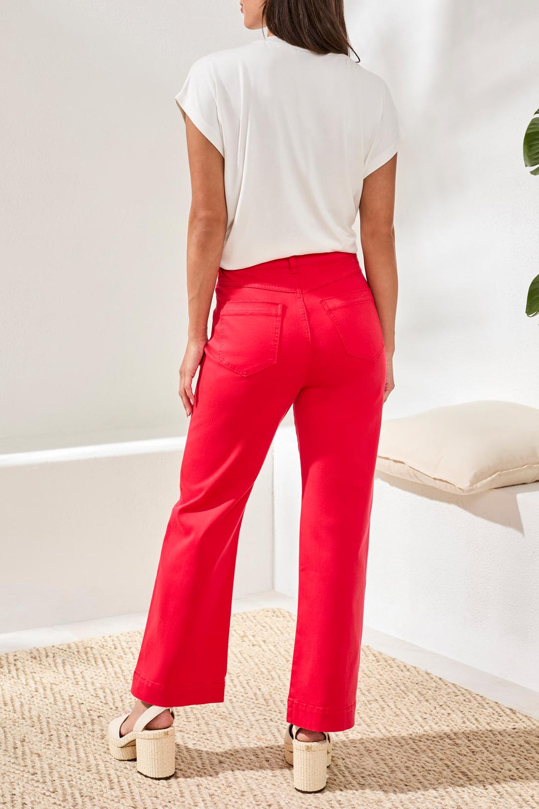 Tribal Clothing 3040O 2020W Sangria Red Trousers