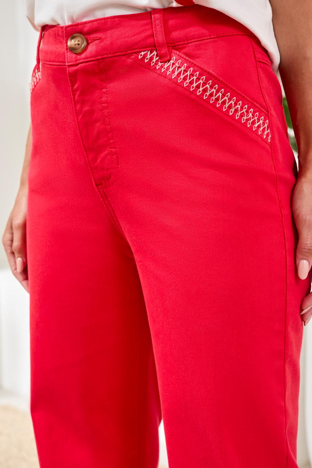Tribal Clothing 3040O 2020W Sangria Red Trousers