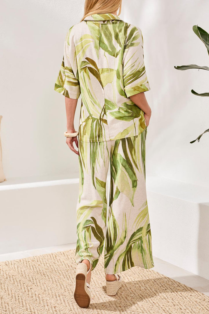 Tribal Clothing 3069O 8393 Mintleaf Green Print Blouse