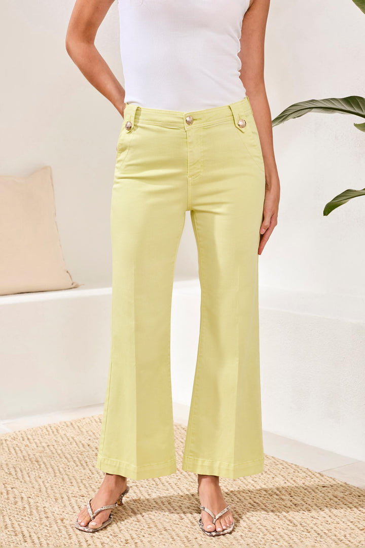 Tribal Clothing 5768O 2020W Lemon Grass Green Trousers