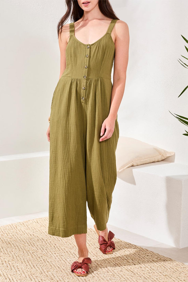 Tribal Clothing 6053O 4555 BLACK Sleeveless Jumpsuit