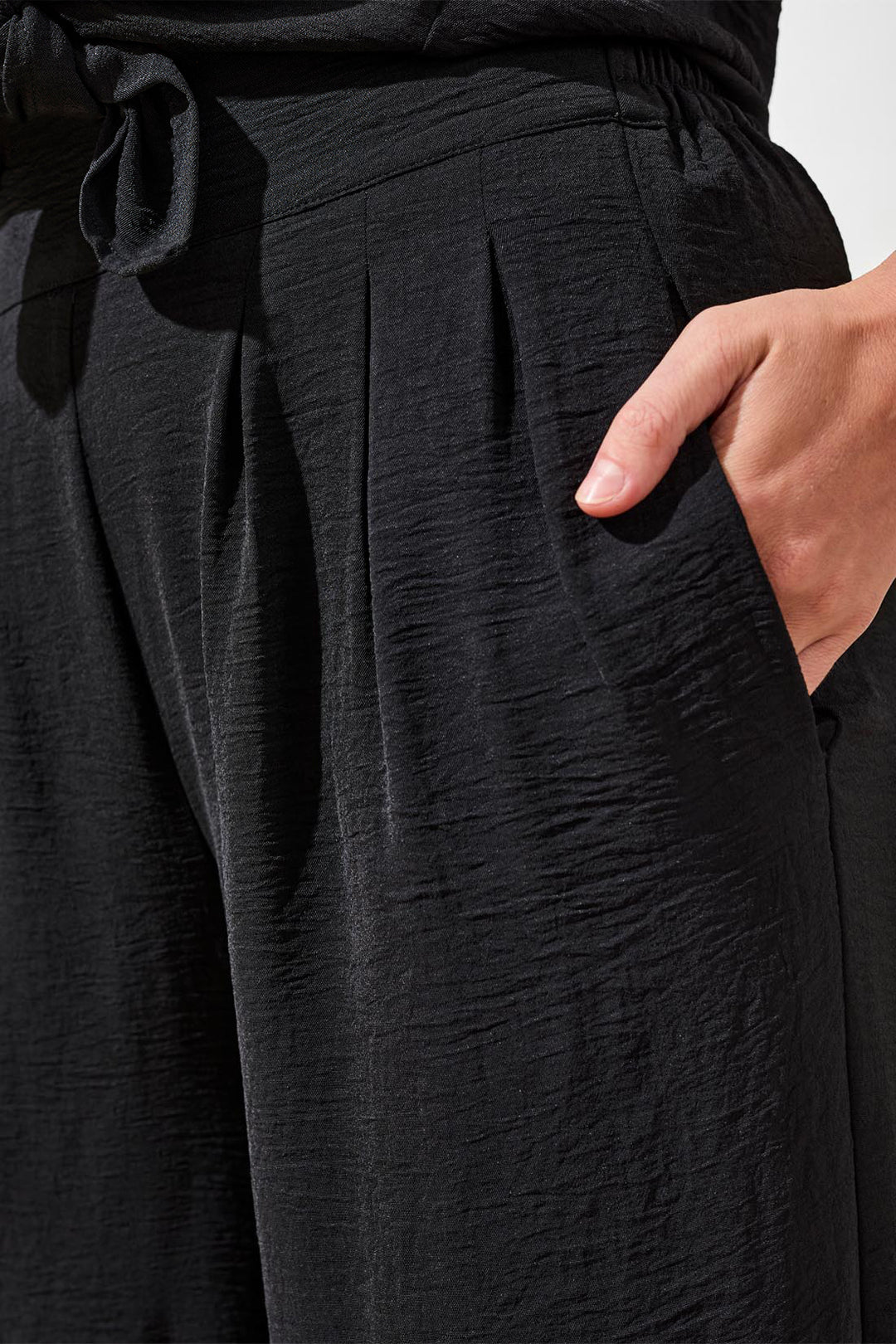 Tribal Clothing 6146O 4835 Black Wide Leg Trousers