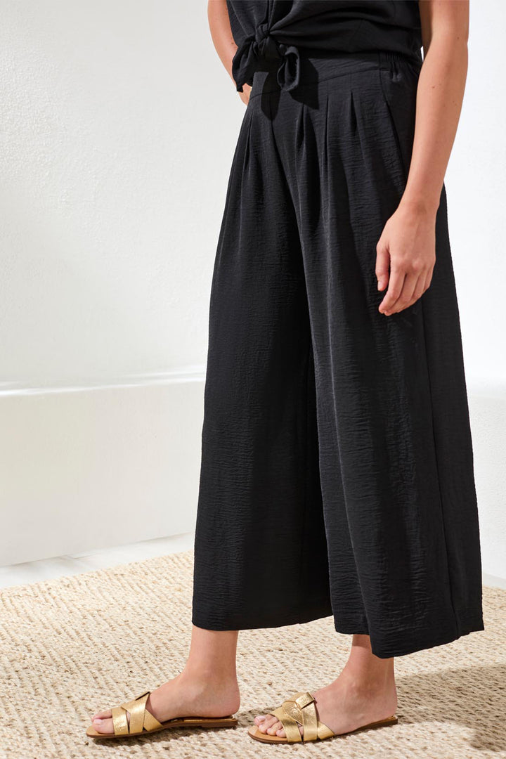 Tribal Clothing 6146O 4835 Black Wide Leg Trousers