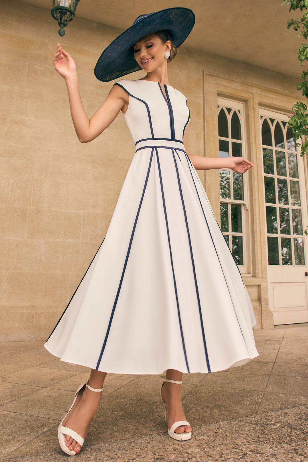 Veni Infantino 992711 Navy Ivory Occasion Dress & Jacket