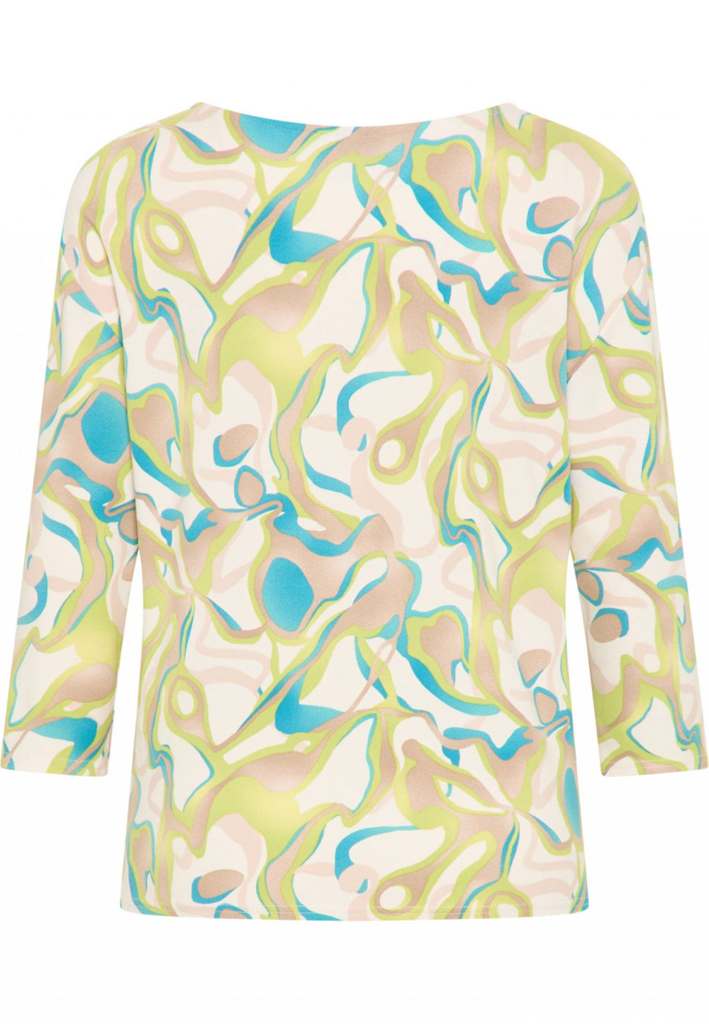 Barbara Lebek 75520032 Green Print Top - Rouge Boutique