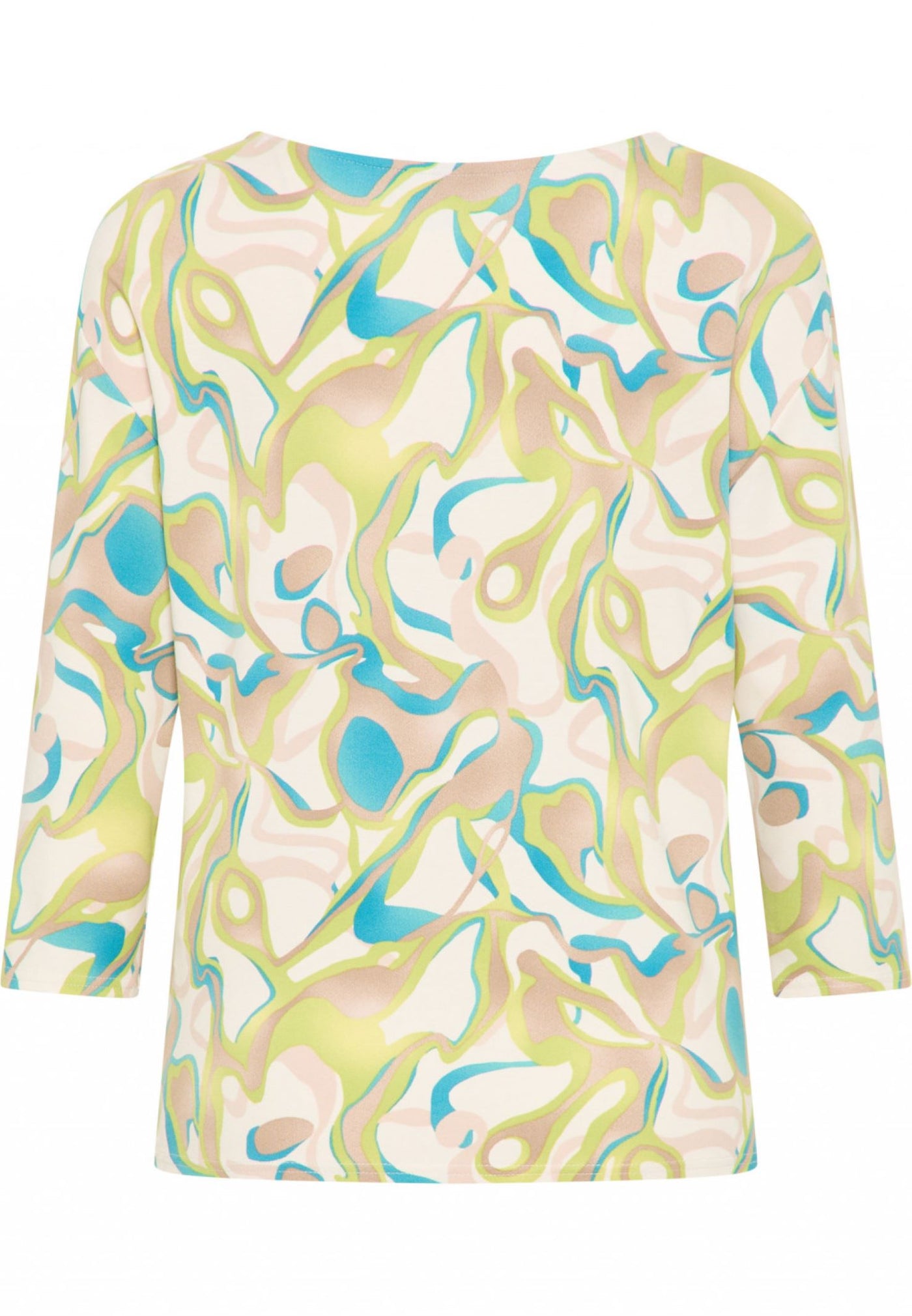 Barbara Lebek 75520032 Green Print Top - Rouge Boutique