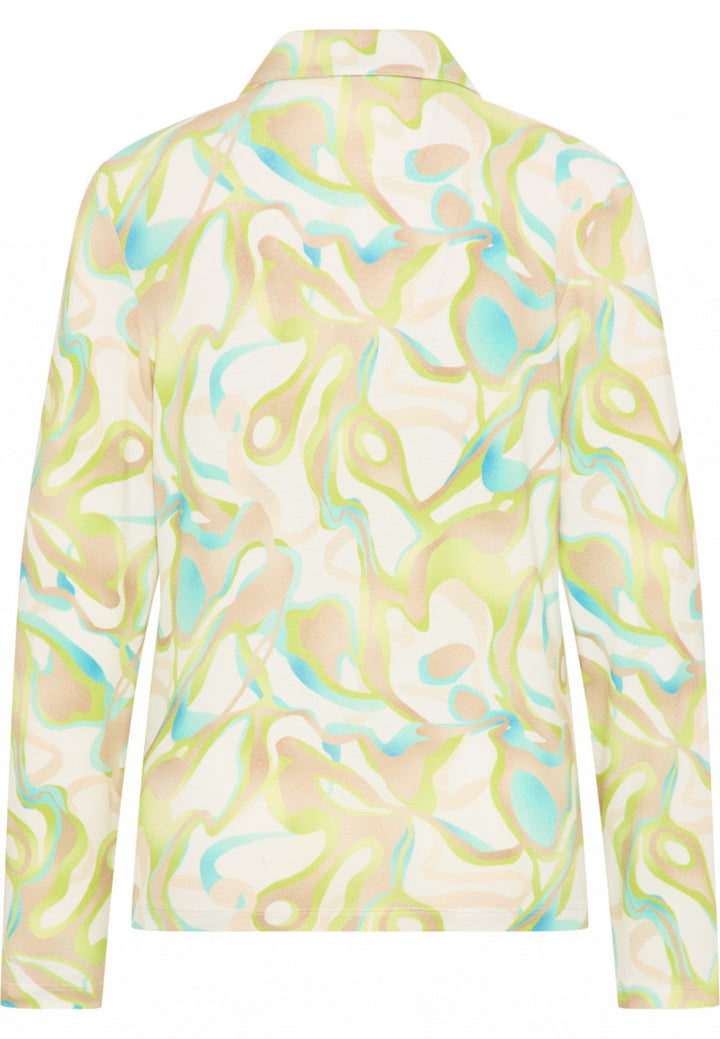 Barbara Lebek 755300032 Green Print Shirt - Rouge Boutique